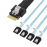 Slim SAS SFF-8654 4i to 4SATA  ЧӲ